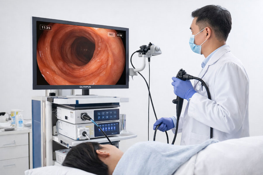 內視鏡腸胃癌篩檢畫面