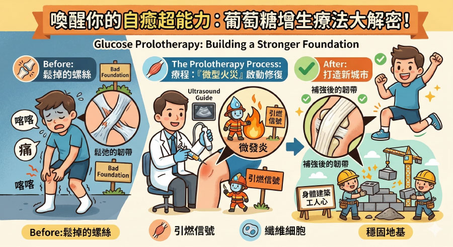  葡萄糖增生療法：精準注射，從根源加固你的韌帶與關節